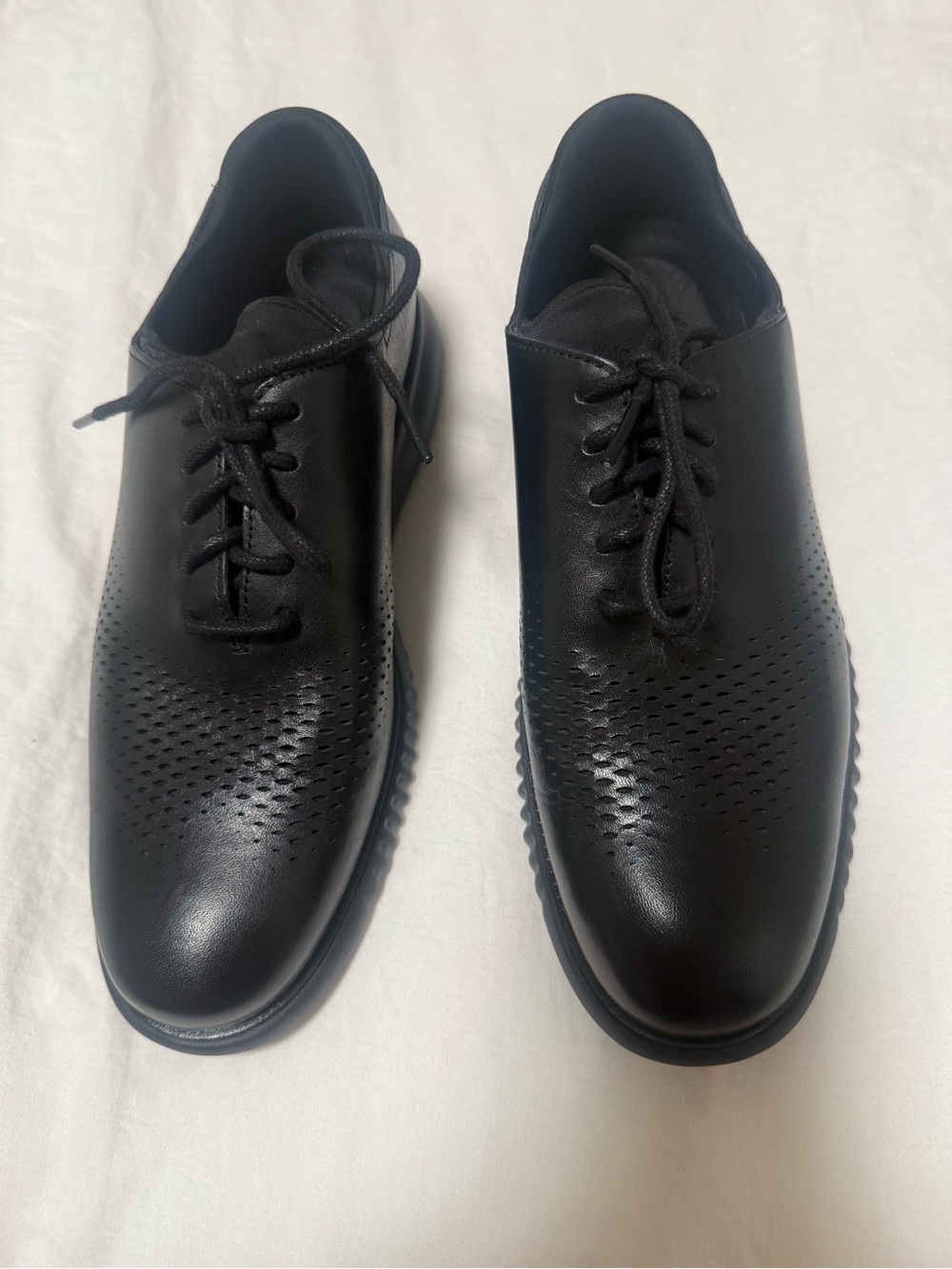 Cole Haan Zerogrand Wing Oxford Mens 7W Black Leather Shoes C23832